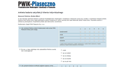 Desktop Screenshot of ankieta.pwikpiaseczno.pl